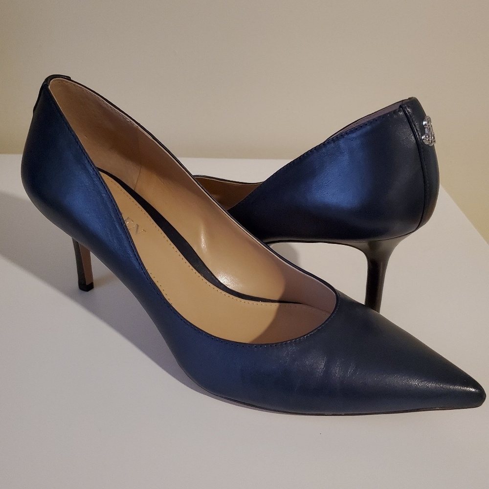 Ralph Lauren Navy Lanette Pump